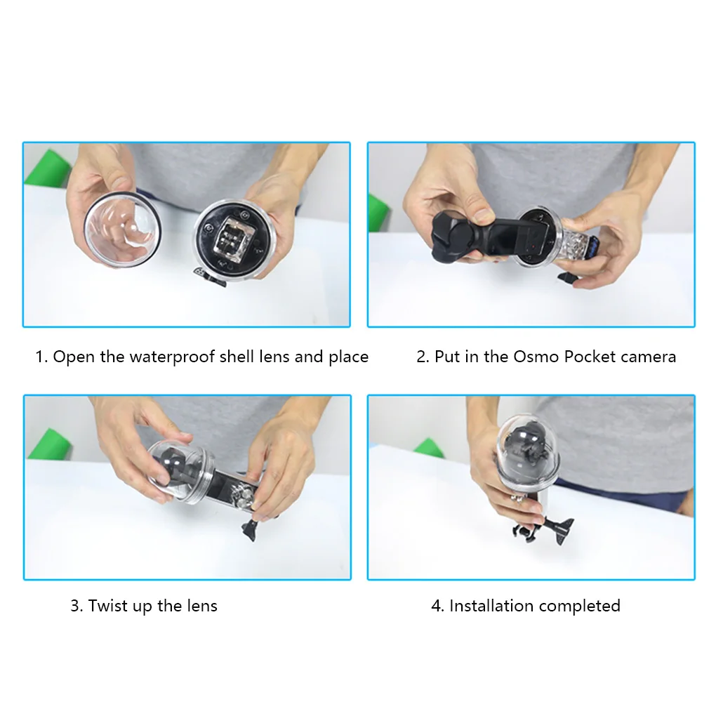 Замена для DJI OSMO Карманная камера водонепроницаемый защитный корпус чехол рамка Спортивная камера Дайвинг инструмент
