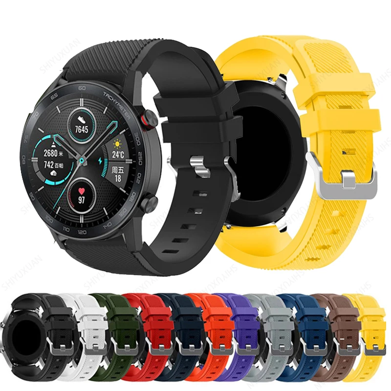 Ремешок силиконовый для наручных часов Huawei Watch GT 2E/GT 2 GT2 46 мм Active спортивный