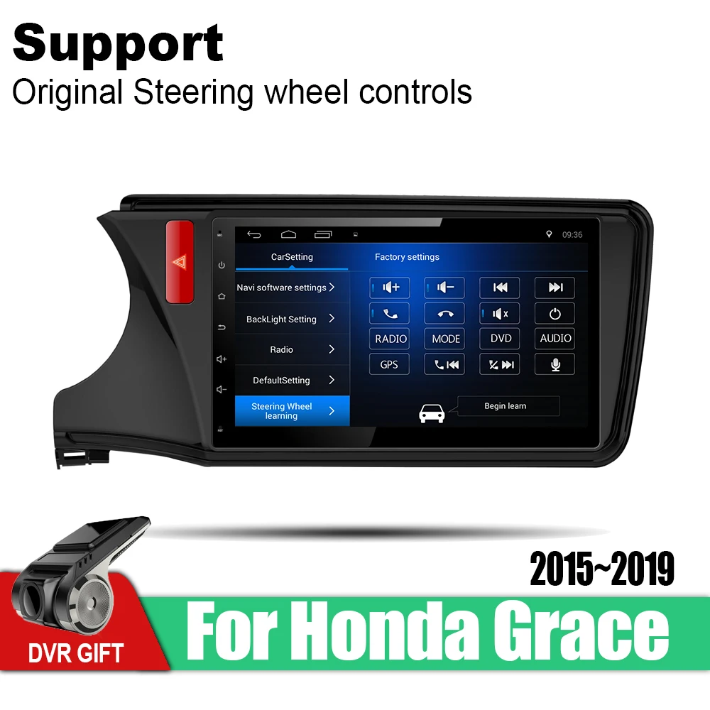 Автомобильный мультимедийный плеер ZaiXi Android с GPS для Honda Grace 2015 2019 автомобильная