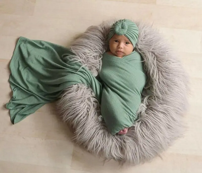 Emmababy кокон для новорожденных мальчиков однотонное одеяло пеленания набор из