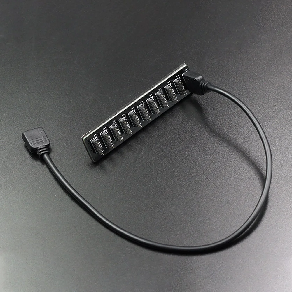 Yuanlin пластик и металл 4 Pin RGB концентратор с соединительным кабелем от 1 до 10 способ Компьютерные аксессуары для ASUS Gigabyte MSI материнская плата