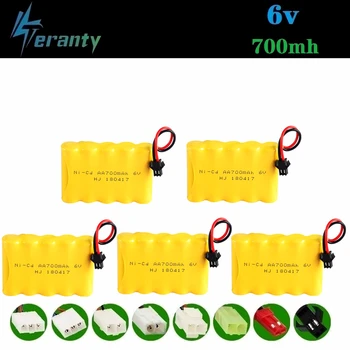 

( M Model ) 6v 700mah NiCD Battery For Rc toys Cars Tanks Robots Boats Guns 6v Rechargeable Battery AA Battery 1-10 PCS