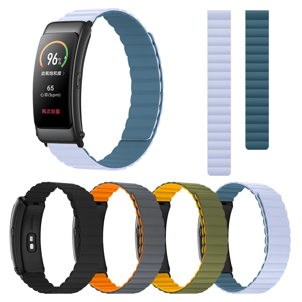 

Silicone Magnetic Strap For Huawei TalkBand B6/B3 16mm bracelet wrist Sport Replacement for Huawei Band B6 Wristband Accessories