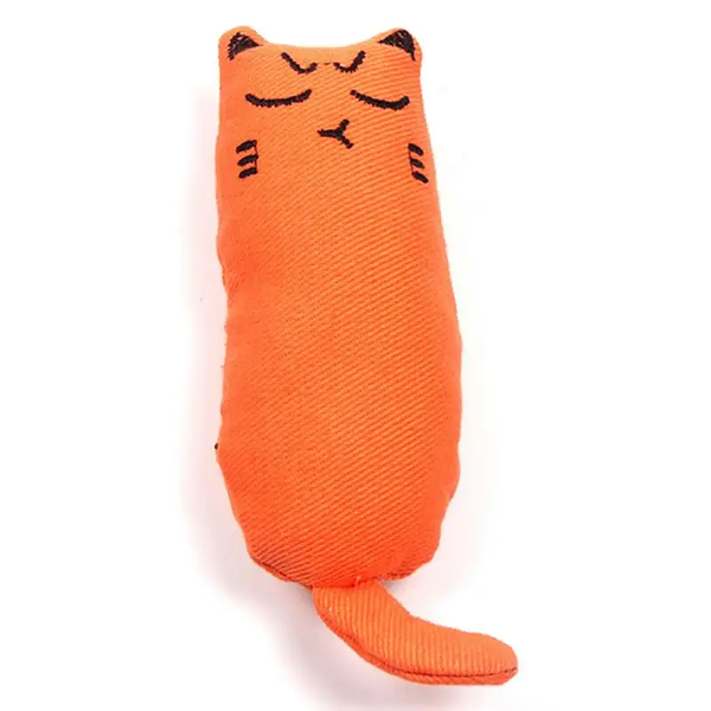 Домашние зубы шлифовальные игрушки для кошек Catnip Забавный интерактивный плюшевый Кот игрушка котенок Жевательная вокальная игрушка когти укусы большого пальца для кошки чистая игрушка