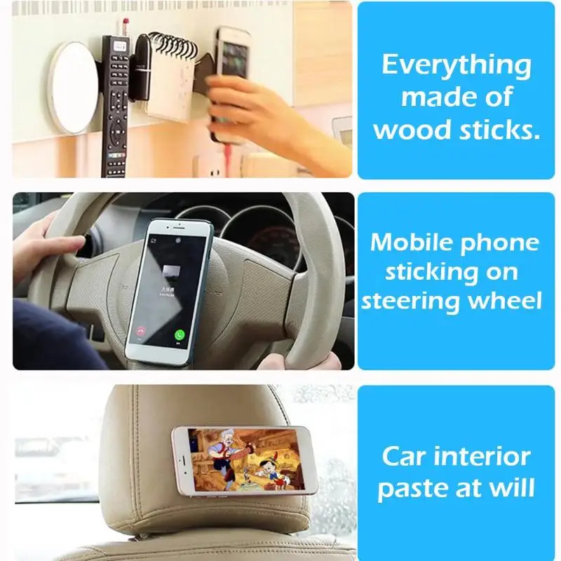 

Magic Nano Rubber Pad Phone Holder Sticker Multi-Function Mobile Cellphone Support Bracket Gel Pad