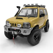 MARIO-L металлический передний бампер с 2 передними лампами для 1/10 MST JIMNY RC автомобильные запчасти аксессуары можно установить лебедку