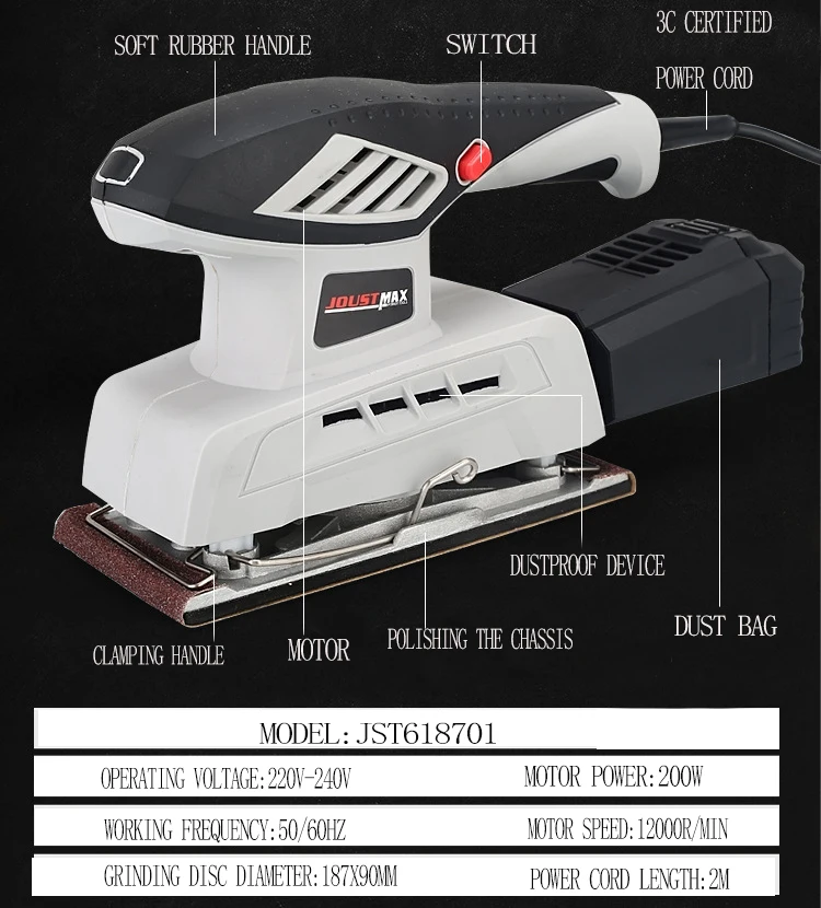 MAXMAN 220V электрическая шлифовальная машина металлическая деревянная автомобильная краска полировальная машина для поверхностей электроинструменты