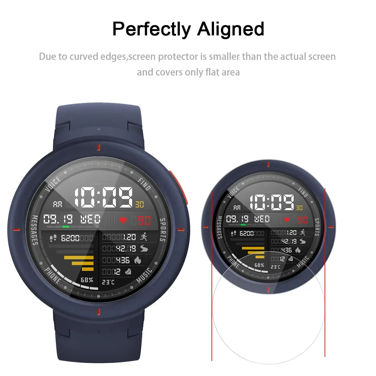 2 шт. для Huami Amazfit Verge/Bip мягкий протектор Stratos Pace Смарт-часы прозрачная/матовая защитная пленка для экрана не закаленное стекло