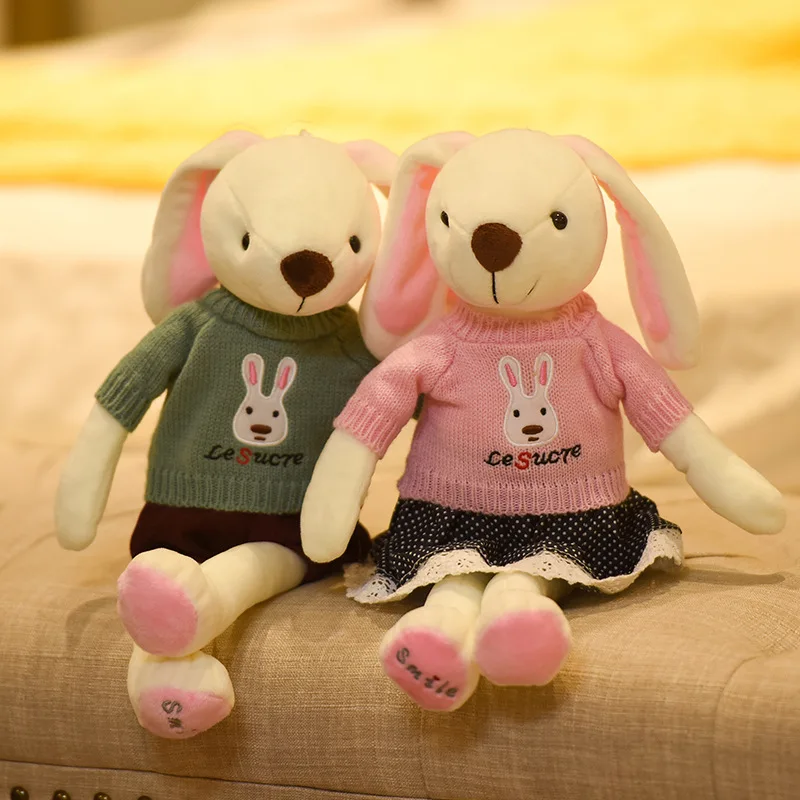

Rabbit plush toy Little white rabbit doll Cute girl birthday gift Girl doll Rabbit rabbit super-budding sleeping with lepiningly