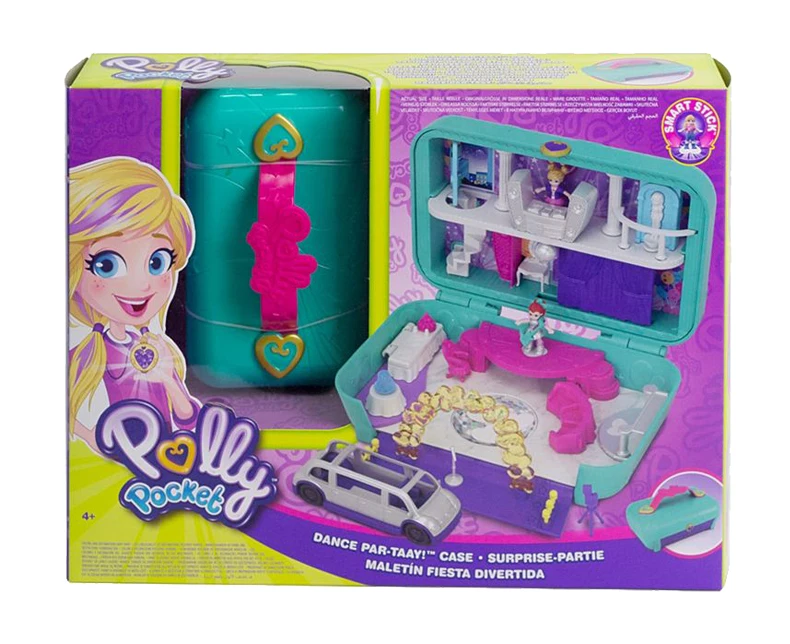 Мини-игрушки набор Polly Pocket бренд скрытые места пляж Vibes рюкзак забавные игрушки для малышей компактный чехол Мини Дом семья FRY39 для девочек