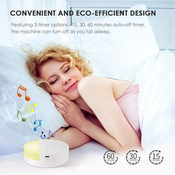 

Sound LED Sleeping Night Light White Noise Sleep Device Sleep Breathing Light Sleep Aid Baby Lamp