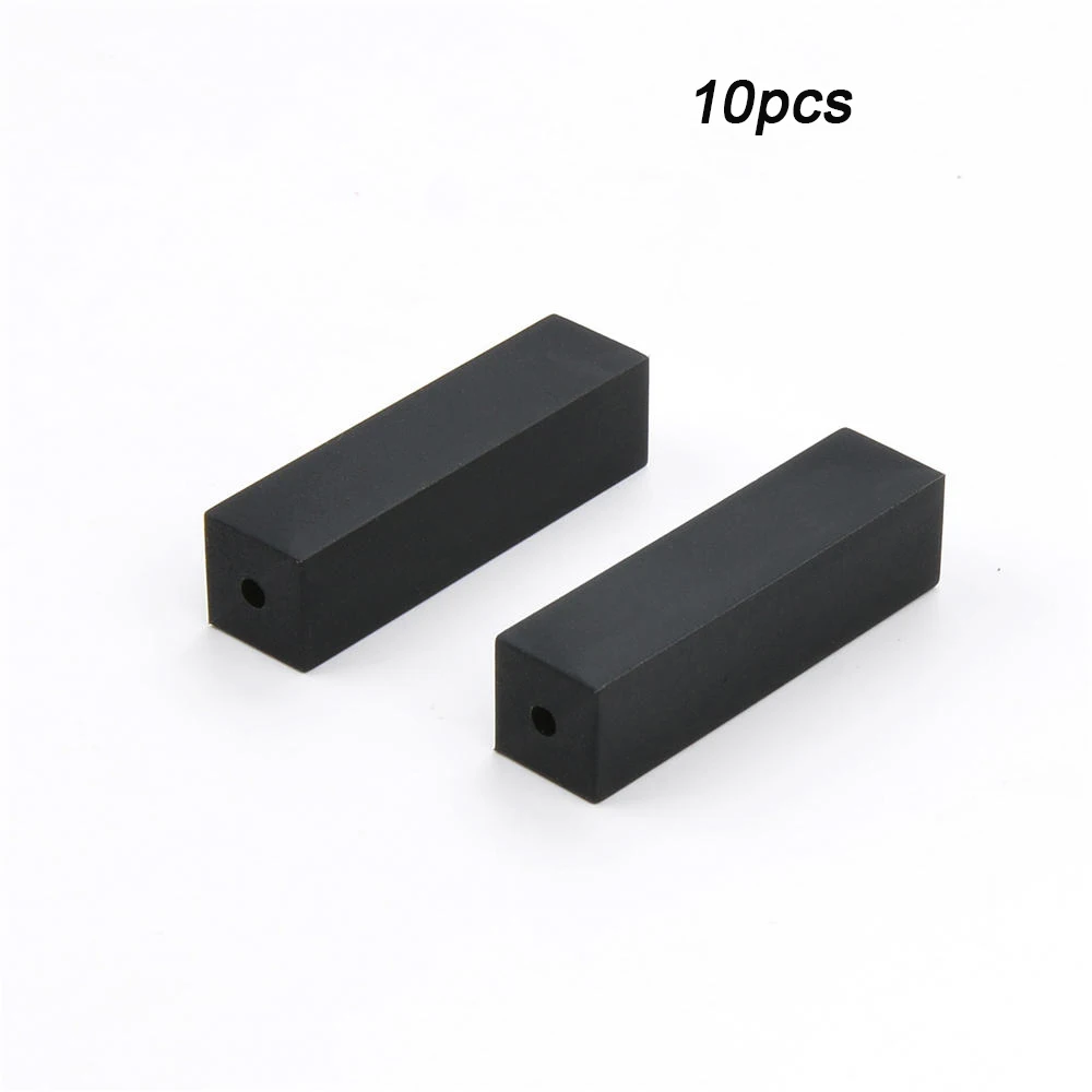 Smoky black LOFCA 10 шт. Cuboid силиконовые бусины для силиконового ожерелье-прорезыватель еда без бисфенола-а класс силиконовые бусины для детских игрушек для прорезывания зубов - Цвет: Smoky black