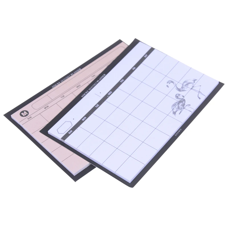Creative simple desktop schedule planner Monthly Plan kawaii mini notebooks office supplies Work efficiency summary organizer