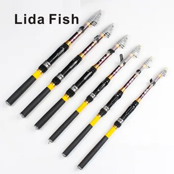 

Lida Fish Brand carbon pocket rock fishing rod short section 45CM hand sea fishing rod