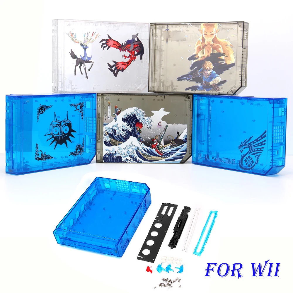 9Colors For WII Full Shell Case Housing Replacement Parts For WII Game