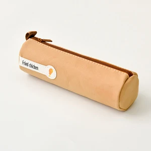cylinder-orange Холщовый чехол для карандашей, студенческие канцелярские сумки, сплошной цвет, минималистичный, вместительный, многофункциональный, школьные принадлежности, сумка - Цвет: cylinder-orange