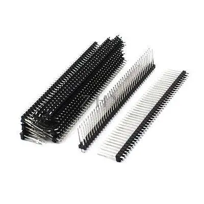 

10 Pcs 2.54mm 80-Pin Double Row Straight Pin Header Connector Strip 20mm