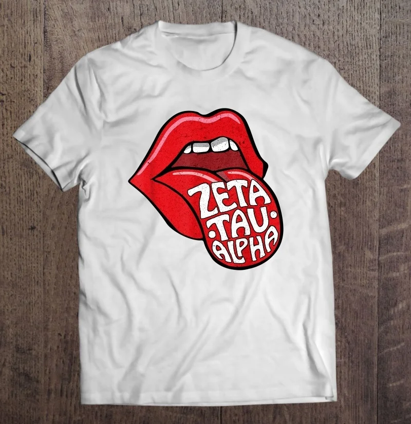 Винтажные белые футболки ZTA Zeta Tau Alpha |