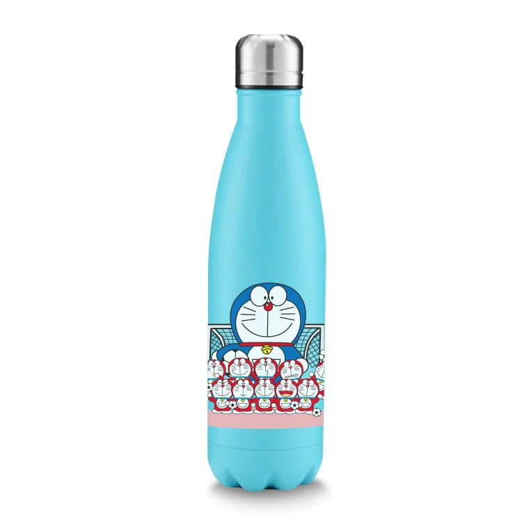 Креативная термос переносной унисекс из нержавеющей стали DORAEMON для студентов, модная кружка с ремнем