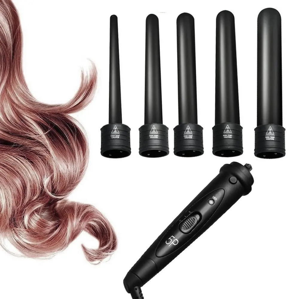 

5 in 1 Hair Curling Iron 09-32mm Ceramic Hair Wand Curler Electric Hair Styler Curls Professional Hair Curlers Roller