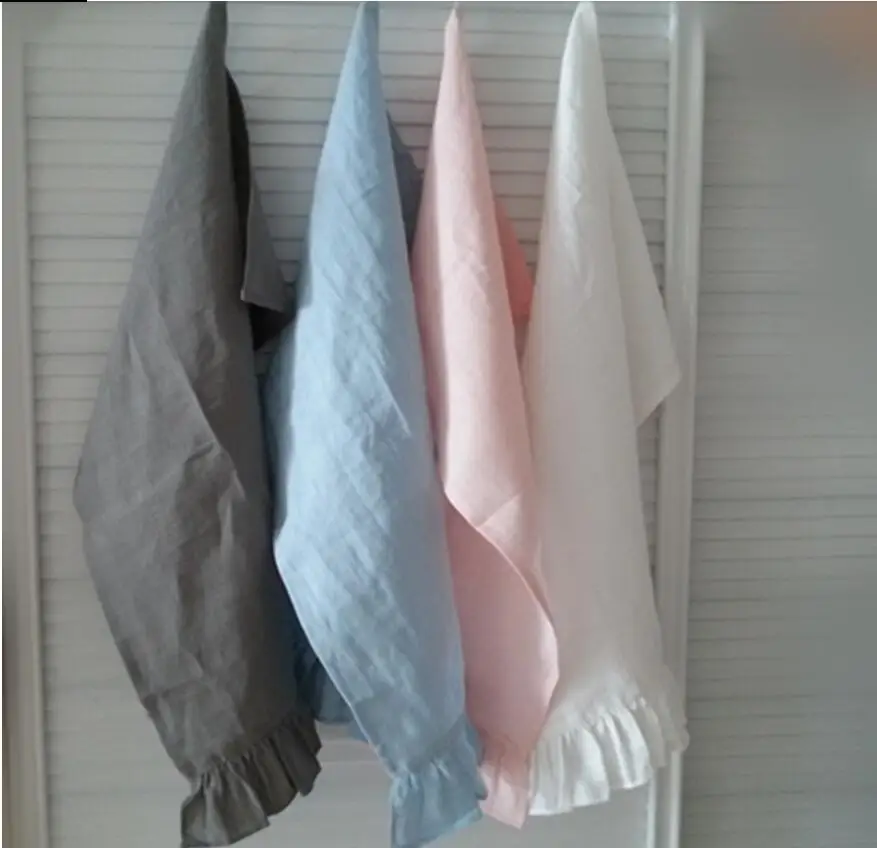 Linen Catch Selvedge Facial Cleansing Towel Hanging Hand Towels Luxurious Bacteriostatic Fast Drying Kitchen Towel