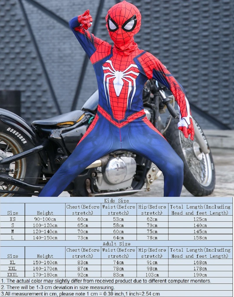 "Человек-паук" далеко от дома Бальные Косплэй костюм Железный Человек-паук миль Моралес супергероя боди Детский комплект одежды для маленьких мальчиков костюмы зентай - Цвет: ps4