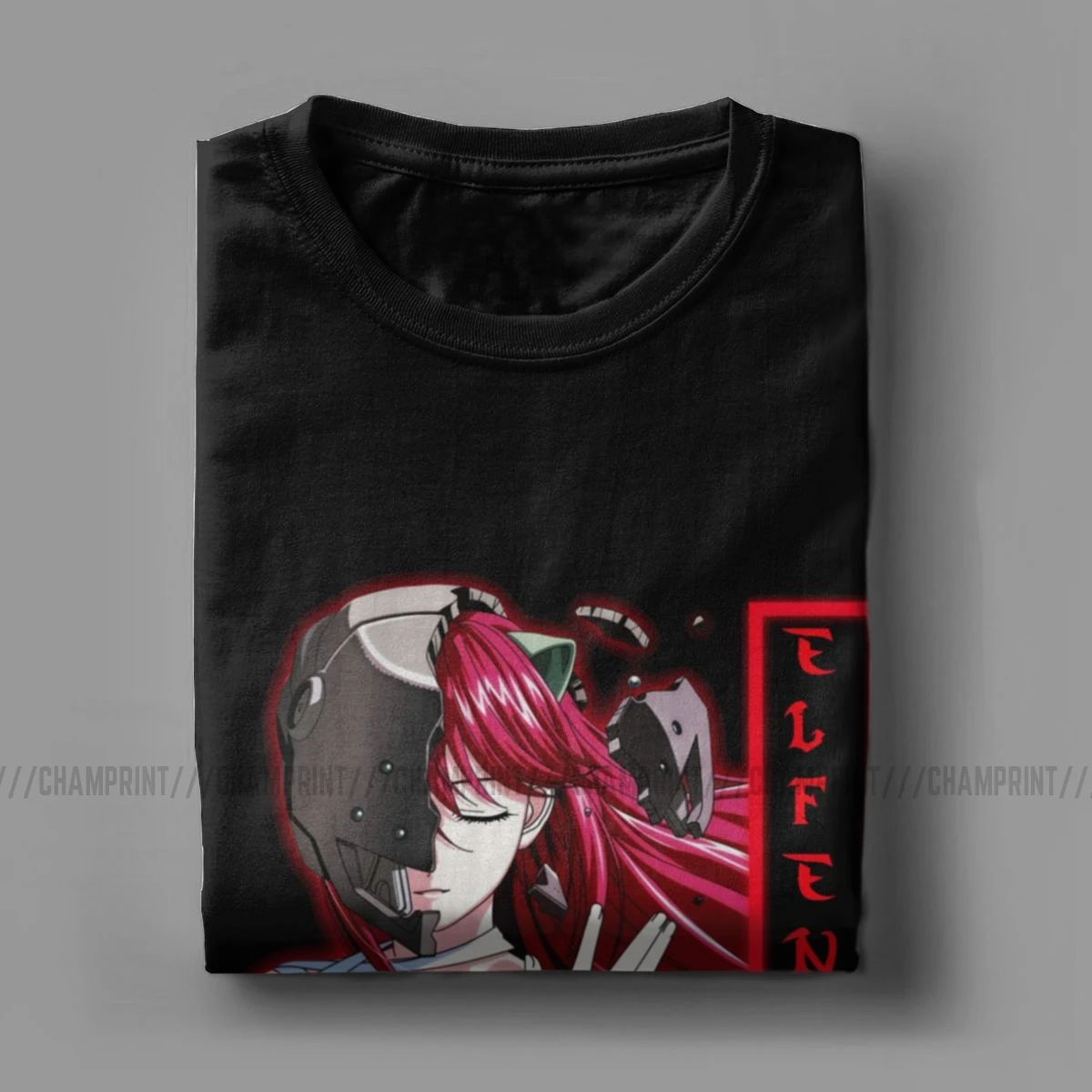 Elfen Lied Lucy Мужская футболка Аниме Манга кровавая девушка Nyu Yuka Уникальные футболки короткий рукав круглый вырез Футболка хлопок подарок Топы