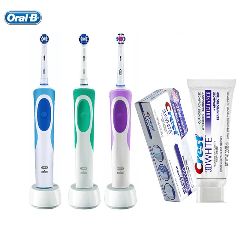 Oral B Vitality электрическая зубная щетка перезаряжаемая OralB головки 2 минуты таймер