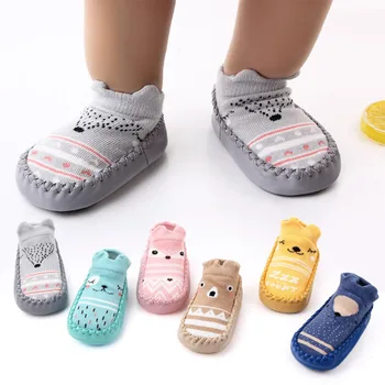 

Children's new cartoon baby socks baby toddler socks fox style non-slip soft floor socks