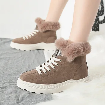 

Women boots new plus velvet Martin boots women warm boots shorts flat students snow boots winter woman shoes free shopping