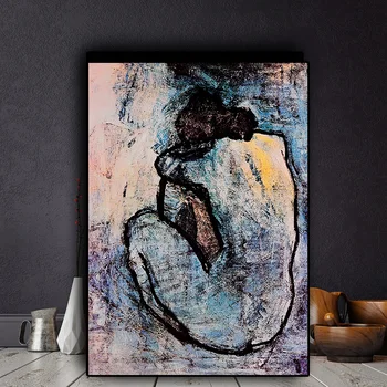 Blue Nude by Pablo Picasso Printed on Canvas 2