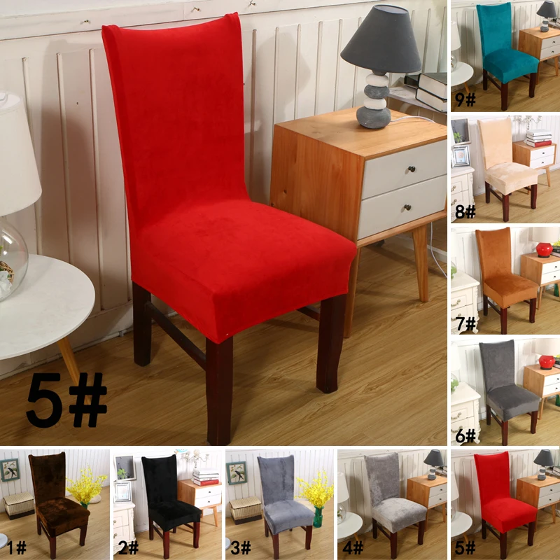 Съемный эластичный Лисий ворс Slipcover короткий офисный обеденный стул крышка Горячая