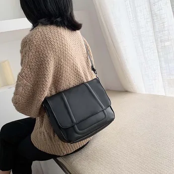 

Casual Shoulder Messenger Bags Women PU Leather Large Capacity Crossbody Shopping Handbag for Vacation and Travel