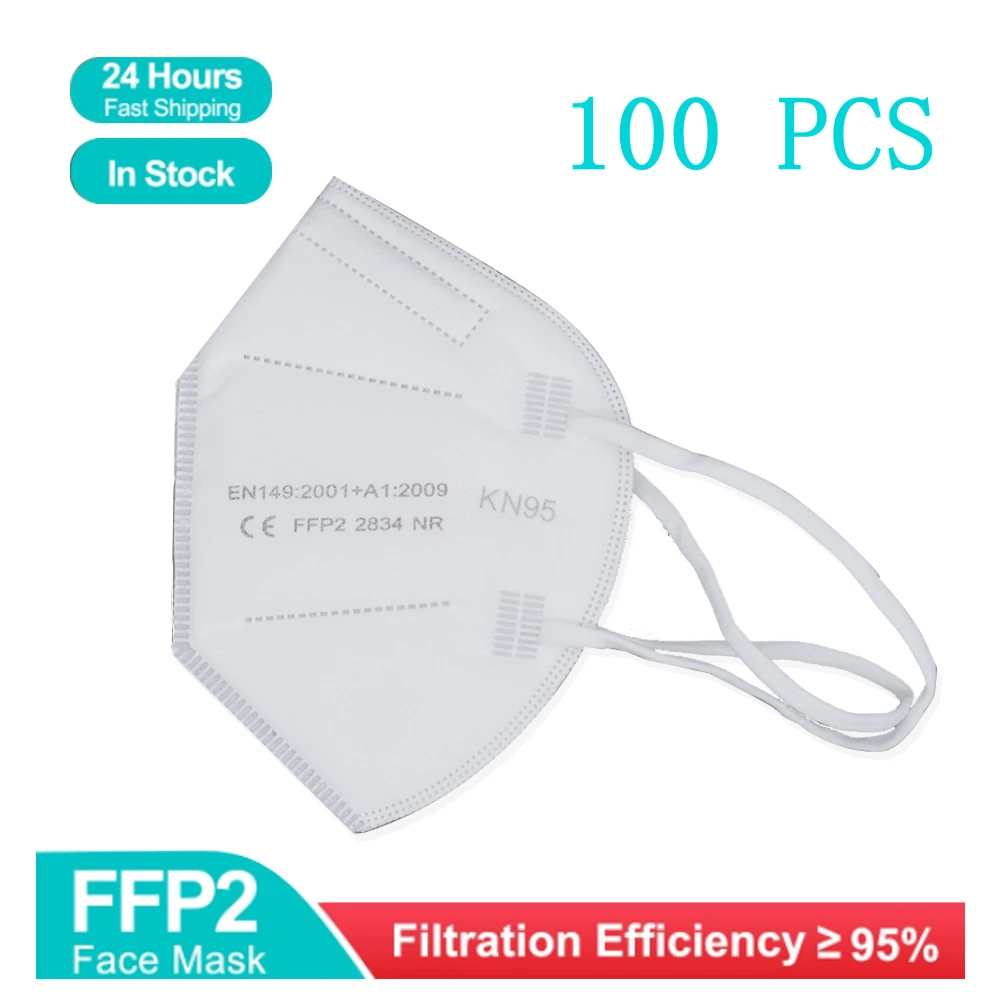 

KN95 Mask Filter FFP2Mask 5-Layer Material Protective Face Covering Washable Fit Masks Mouth Dust Protect Face FFP2 Mask With CE