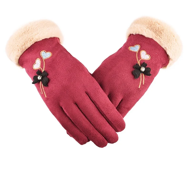 women Touch Screen Warm Mittens Gloves