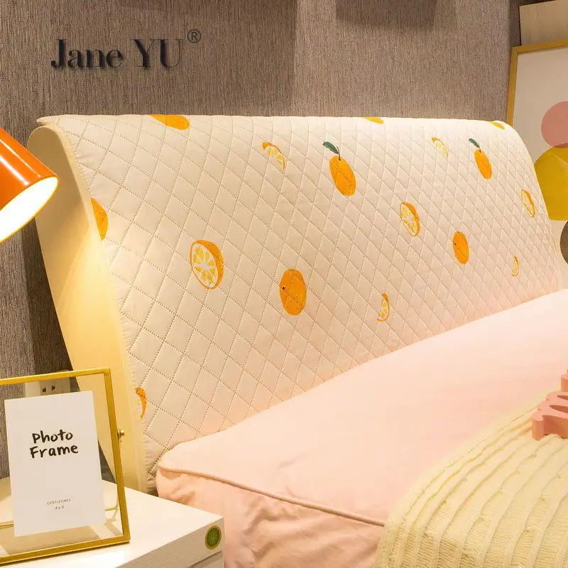 

Cloth Full Package Headcover Soft Headboard Sack Solid Wood Bed Thickened By Dust Cover With Cotton Clip Headboard Cover
