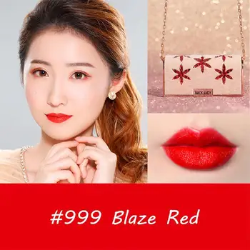

Matte Lipstick in Hand Bag Sexy Red Nude Makeup Silky Lip Lipstick Waterproof Long Orange Cream Lasting N6S9