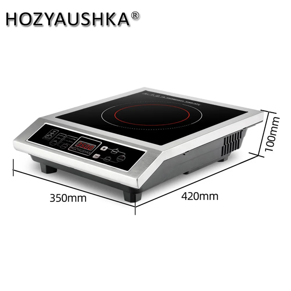3500W home high power Induction Cooker commercial flat desktop button stainless steel soup stir-fry for induction cooker