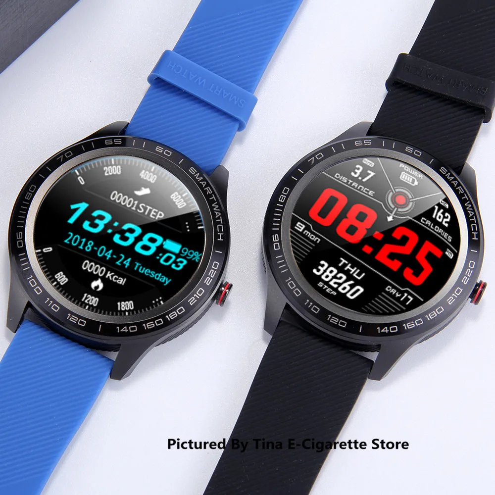 L9 ЭКГ Смарт часы для мужчин Полный Круглый мультисенсорный Smartwatch IP68 спортивные часы для мужчин Bluetooth напоминание/Музыка