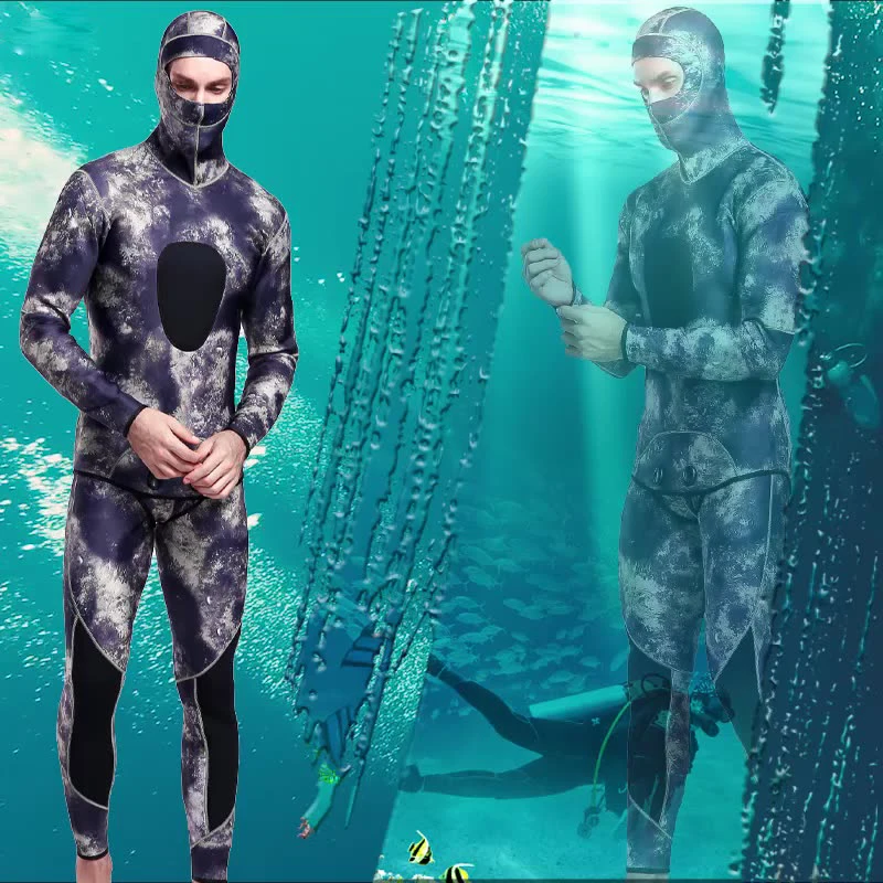 WetsuitMenSWetsuitDivingSnorkelingSplitFishingAndHuntingSuit