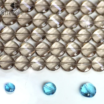 

AAA24 6mm 8mm 10mm 40fa Decorative Crystal Beads twisted button Jewelry Making Loose Spacer Glass Beads