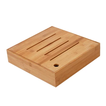 

Practical Storage Compartment Tea Tray Candy Box Bamboo Dried Fruit Box Tea Drawer Dual-Use Compartment Tray Set