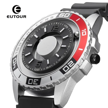 

EUTOUR New innovative magnetic metal multi-function men's watch fashion sports quartz watch simple strap pilot