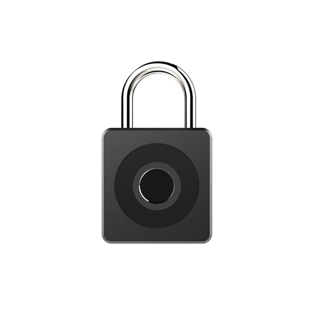 USB smart keyless замок отпечатков пальцев чемодан Противоугонный длинный режим ожидания электронный замок цинковый сплав Умный Замок - Цвет: black Half a year