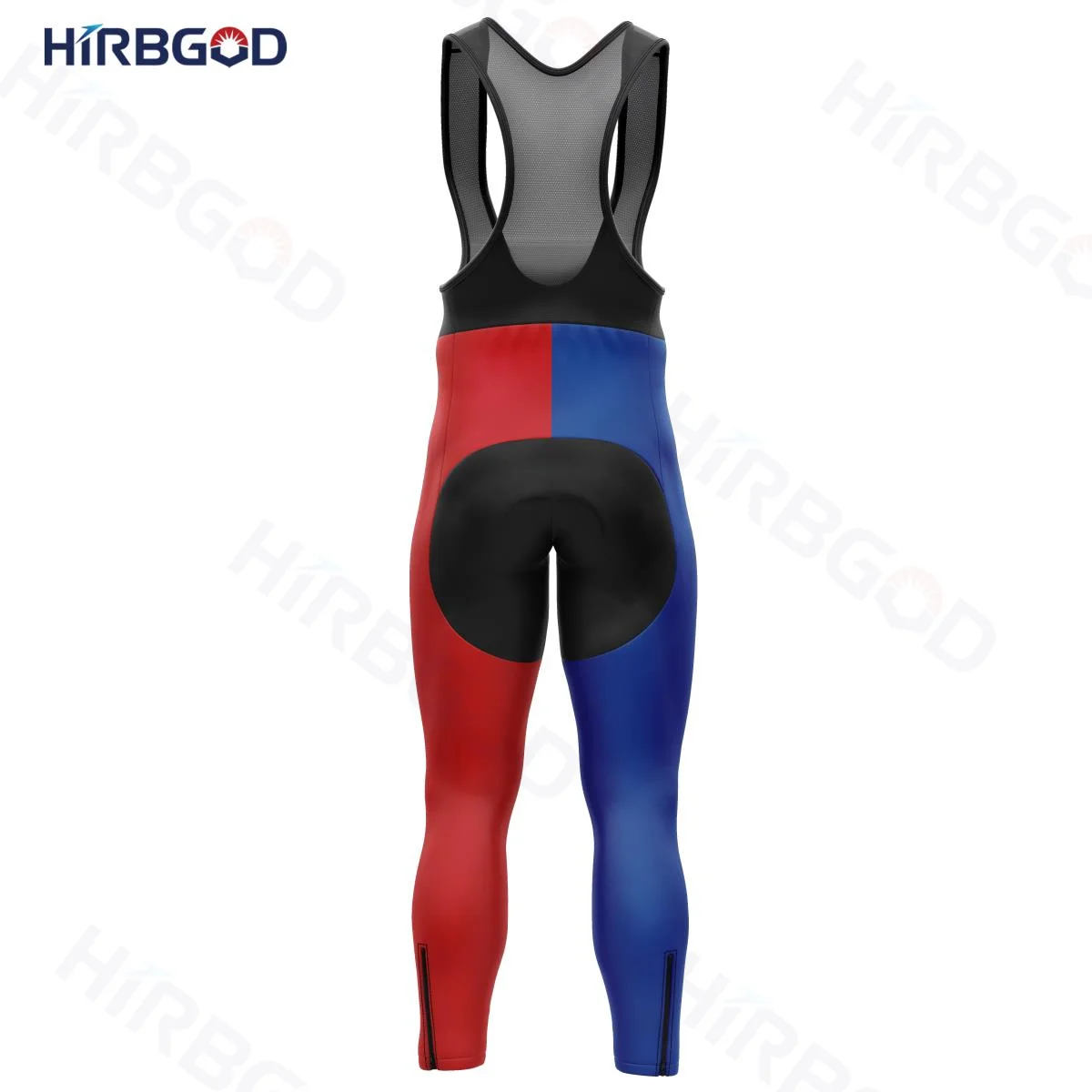 HIRBGOD South Korean Flag and National Emblem Black Men's Cycling Pants Personalized Customization Summer Bike Suit Tights