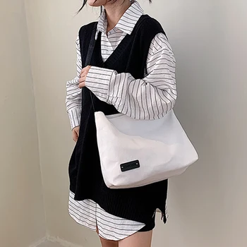 

Women Canvas Shopping Bags Female Cloth Shoulder Crossbody Handbag Reusable Eco Large Capacity Casual Travel Totes