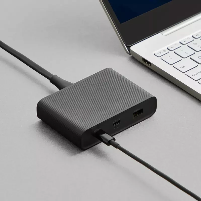 Оригинальное настольное зарядное устройство Xiaomi ZMI 65 Вт 3 порта PD3.0 USB 2C1A для Android iOS