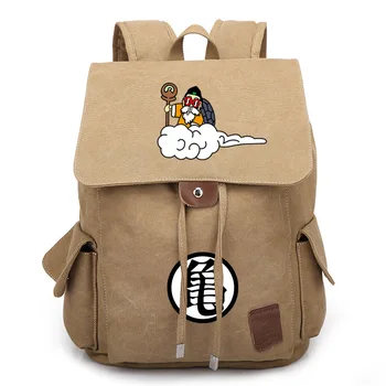 

Anime dragon ball Attack On Titan Backpack Bag Canvas School Bag Boys Girls Kids Book Beach School Travel Bag Gift
