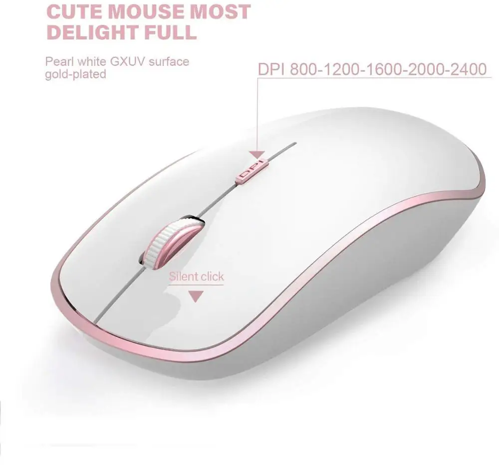 Teclado sem Fio e Mouse Conjunto de Economia de Energia Compatível sem Fio Ultra Ergonômico Silencioso Teclado Mouse Multi-sistema Escritório Terno - Imagem 3