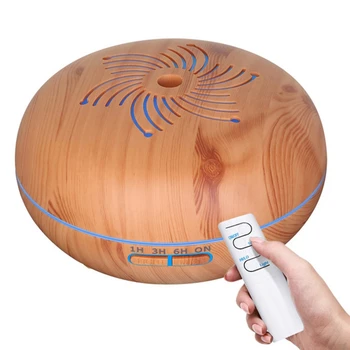 

550Ml Remote Ultrasonic Humidifier With 7 Color Led Lights Electric Aromatherapy Essential Oil Aroma Diffuser With Us Plug